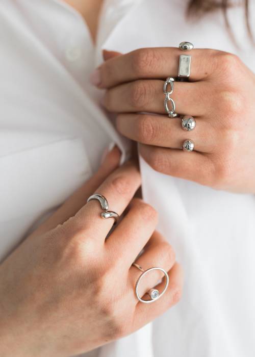 Anillos de plata artesanal