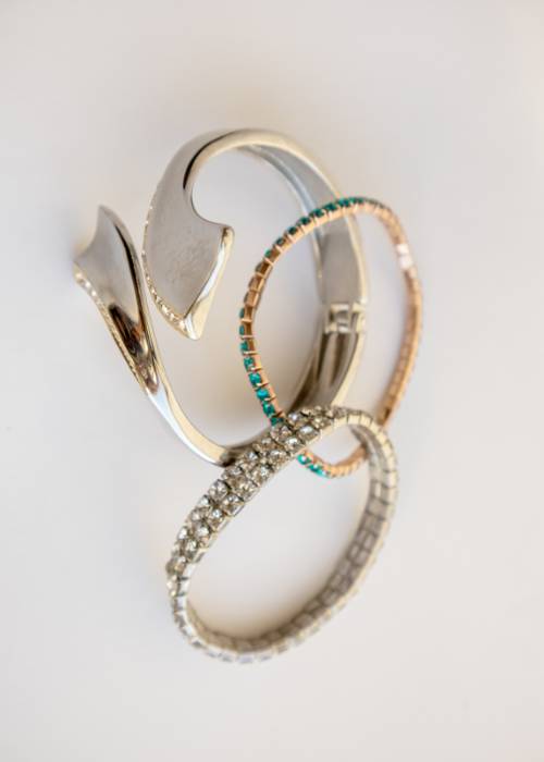 pulseras hechas a mano plata piedras